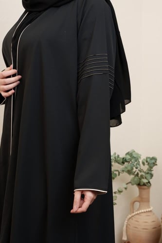 عباية كلوش سوداء موديل MR-004