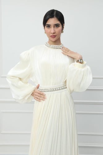 فستان اورجانزا كويتي لون سكري موديل CH6-115