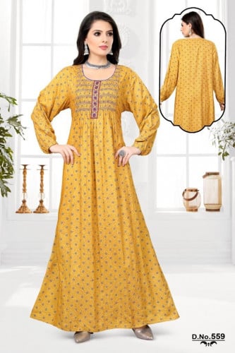 جلابية قطن صدرية مكسرة بثلاث الوان موديل RB-31