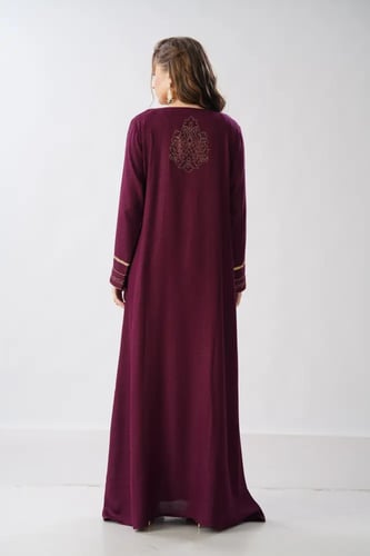 جلابية استقبال لون عودي موديل WS6-148