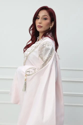 طقم بنطلون استايل تركي لون وردي موديل CH6-3167A