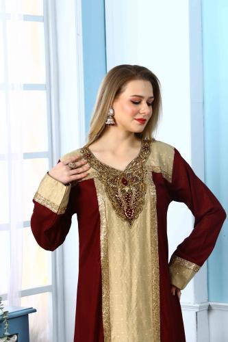 جلابية استقبال لون عودي موديل WS5-128