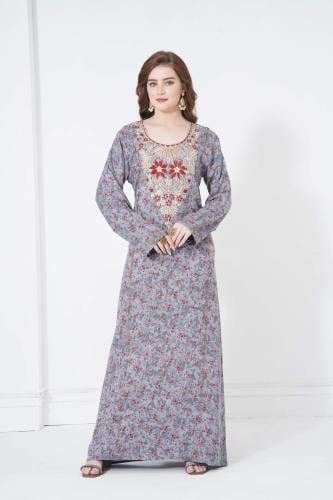 جلابية مخور اماراتي رمادي موديل SX5-84