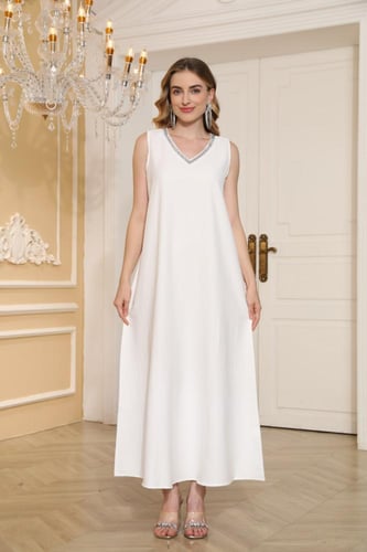 جلابية سهرة لون ازرق موديل CH5-25