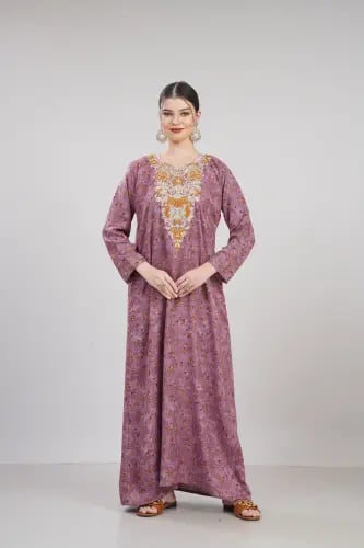 جلابية مخور اماراتي لون لحمي موديل SX6-118