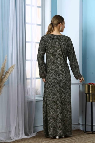 جلابية مخور اماراتي لون زيتي موديل SX5-51