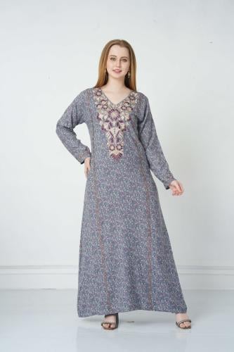 جلابية مخور اماراتي لون رمادي موديل SX5-86