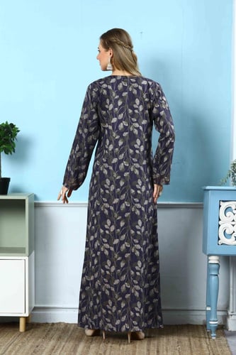 مخور اماراتي جامبو نسائي لون موف بصدرية مطرزة مودي...