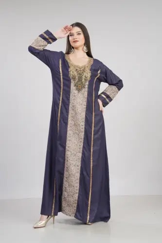 جلابية استقبال لون موف موديل WS6-143