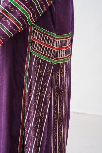 جلابية استايل عسيري لون موف موديل DB6-150