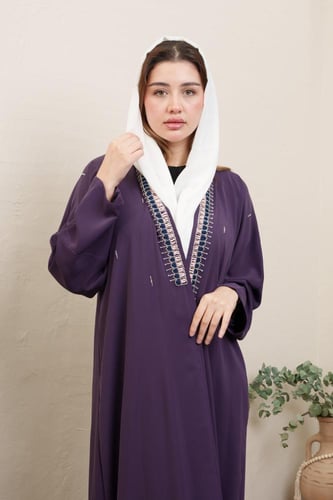 عباية مناسبات موف موديل MR-002