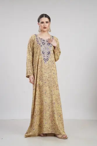 جلابية مخور اماراتي لون كموني موديل SX6-115