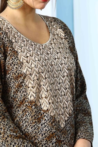 مخور اماراتي جامبو لون بني فاتح موديل SV5-59