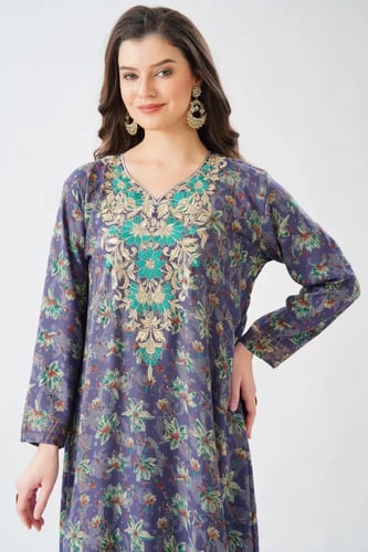 جلابية استايل مخور اماراتي لون بترولي موديل SX6-10...