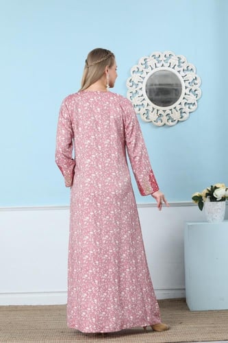 جلابية استايل امارتي لون فوشي موديل DB5-88