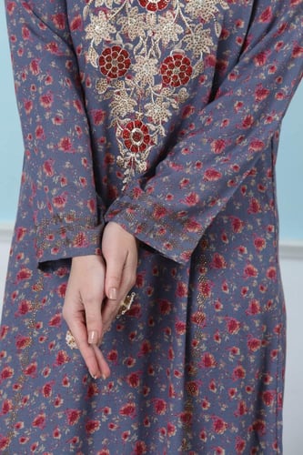 جلابية مخور اماراتي لون موف فاتح موديل SX5-52