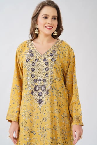 جلابية استايل مخور اماراتي لون كموني موديل SX6-108