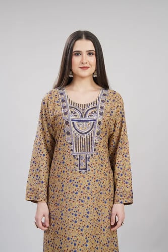 جلابية مخور اماراتي لون كموني موديل SX6-116