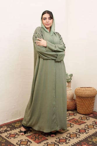 عباية سهرة زيتوني موديل MR-001