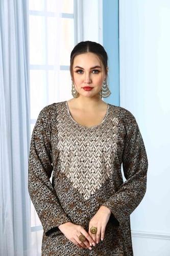 مخور اماراتي جامبو لون بني فاتح موديل SV5-59