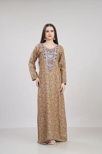 جلابية مخور اماراتي لون كموني موديل SX6-116