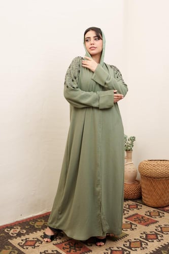 عباية سهرة زيتوني موديل MR-001