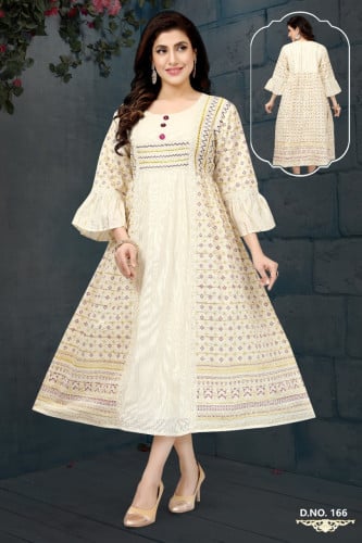 فستان مدي استايل كويتي لون اخضر وموف موديل KK-022