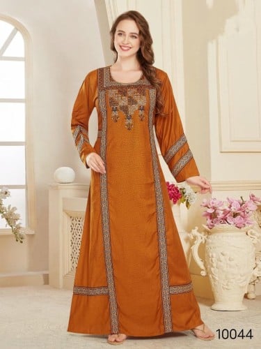 جلابية اردنية لون كموني موديل HH-010044