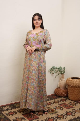 جلابية مخور اماراتي لون بينك موديل DB4-29