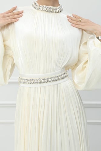 فستان اورجانزا كويتي لون سكري موديل CH6-115