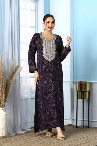 جلابية مخور اماراتي لون كحلي موديل SX5-50