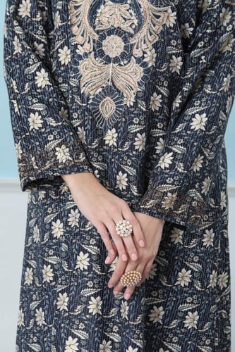 جلابية مخور اماراتي لون كحلي موديل SX5-54