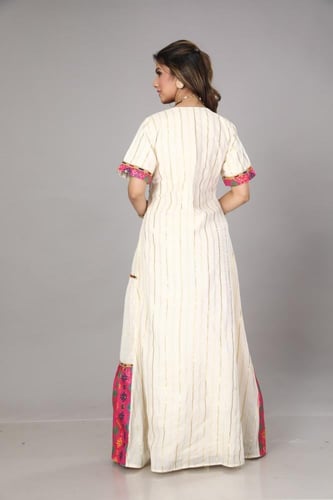 جلابية قرقيعان نسائي لون بينك موديل MM-08