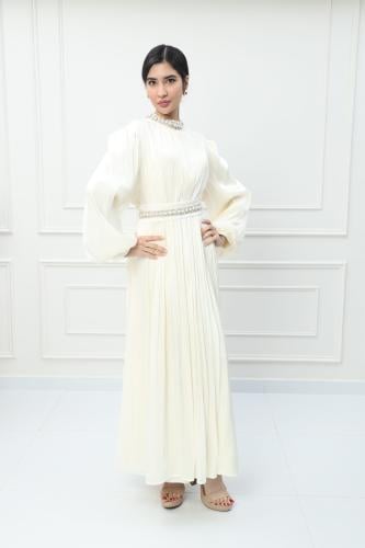 فستان اورجانزا كويتي لون سكري موديل CH6-115