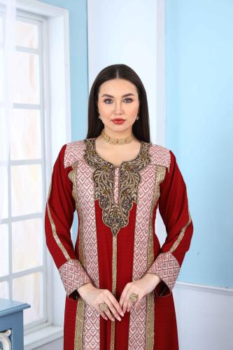 جلابية استقبال لون عودي موديل WS5-110