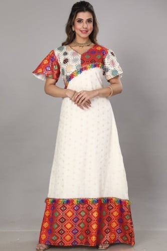 جلابية قرقيعان نسائي لون احمر MM-06