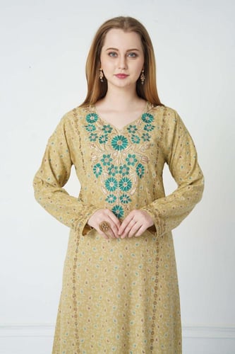 جلابية مخور اماراتي لون كموني موديل SX5-87