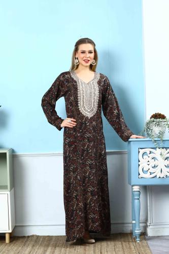 جلابية مخور اماراتي لون زيتي موديل SX5-50