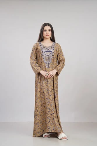 جلابية مخور اماراتي لون كموني موديل SX6-116