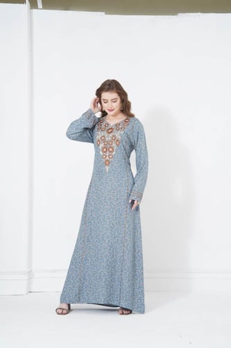 جلابية مخور اماراتي لون رمادي موديل SX5-87