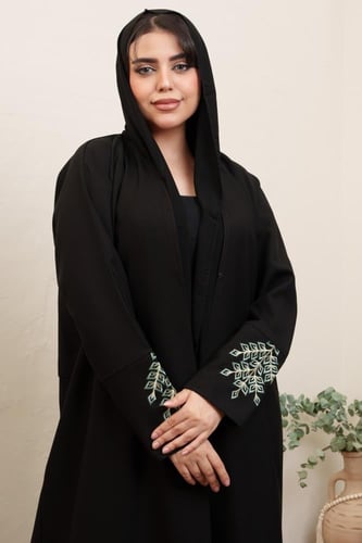 عباية سوداء موديل MR-006