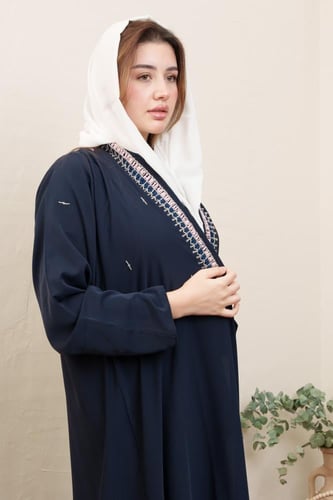 عباية مناسبات كحلي موديل MR-002