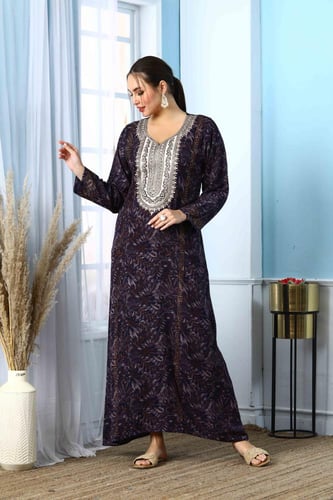 جلابية مخور اماراتي لون كحلي موديل SX5-50