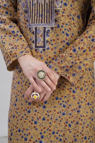 جلابية مخور اماراتي لون كموني موديل SX6-116