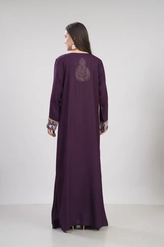 جلابية استقبال لون موف موديل WS6-146