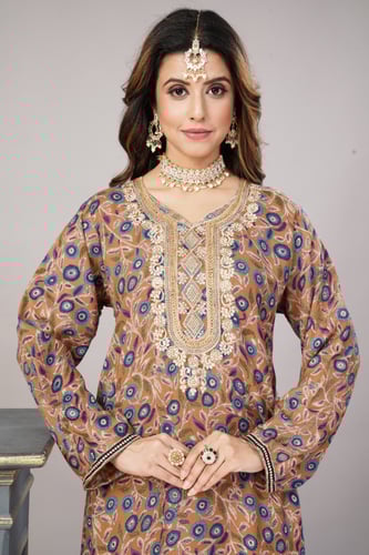 مخور اماراتي لون كموني بني فاتح موديل SX4-07