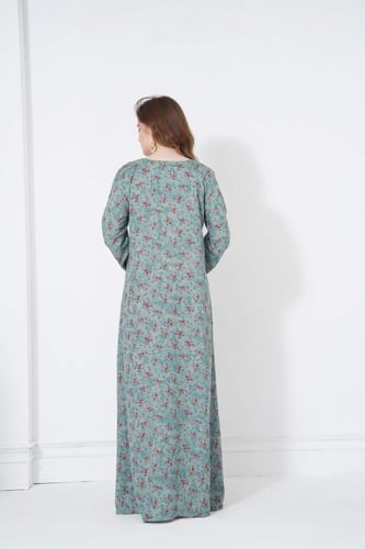 جلابية مخور اماراتي لون تيفاني موديل SX5-84