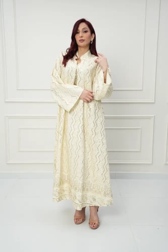 جلابية كويتي لون سكري موديل CH6-111