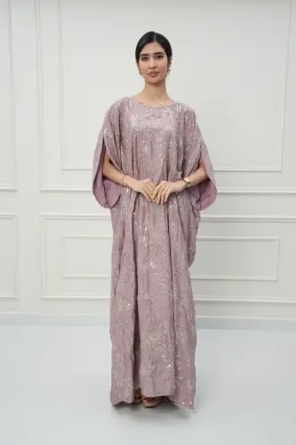 جلابية كويتي لون لحمي موديل CH6-92