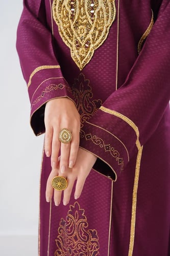 جلابية استقبال لون عودي موديل WS6-148